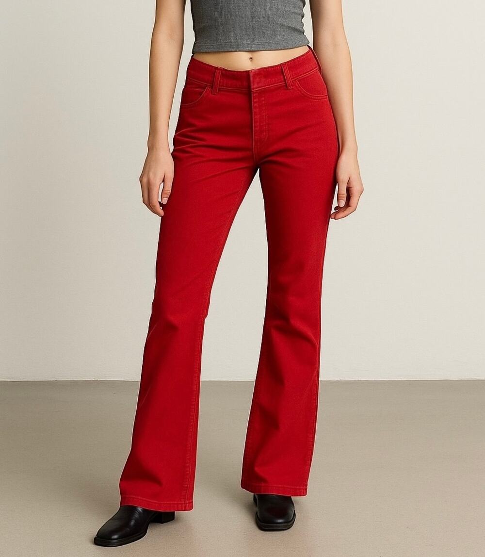 J. Crew Vintage Y2K Favorite Fit Bootcut Jeans Red 68370 Size 2